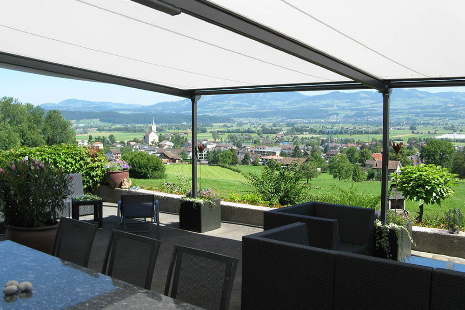 Glasdach Pergola41